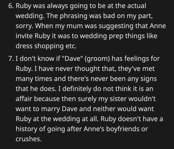 OP doesn't think her new brother-in-law ever expressed any interest towards Ruby