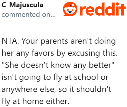 The parents tolerating this behavior won't do their child any good.
