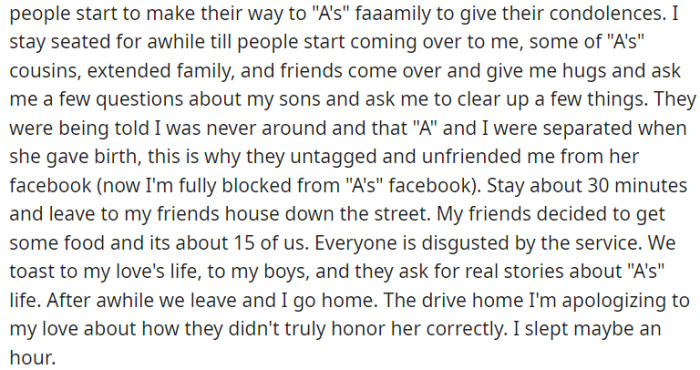 Some family members had questions due to a misunderstanding about their relationship status