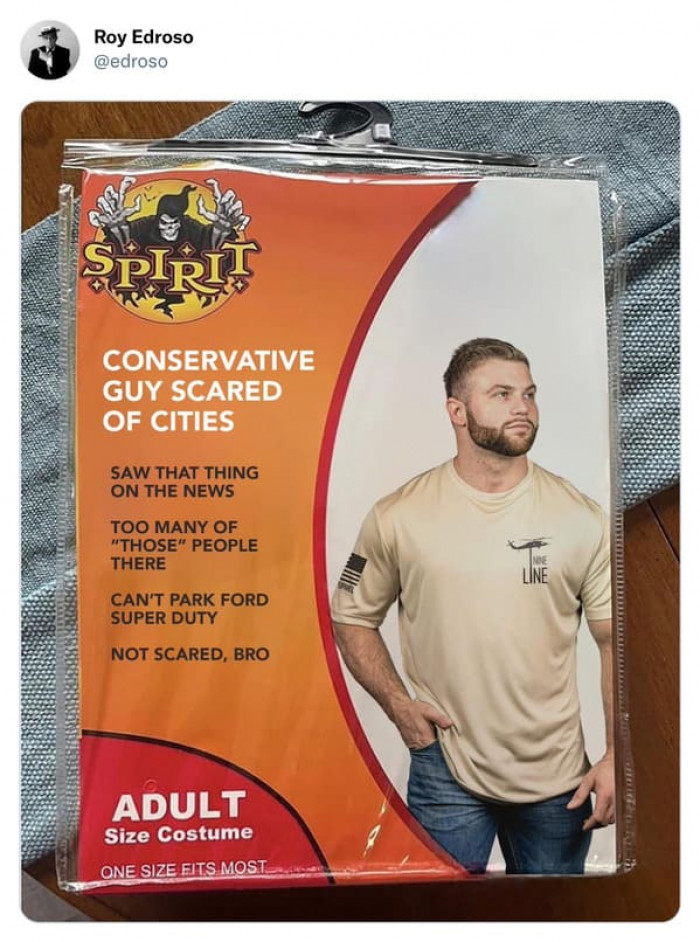 12. A Fake Spirit Halloween Costume of the Conservative Guy