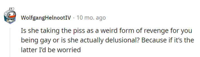 It's like she's playing a surreal game of emotional charades.