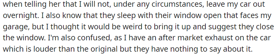 They sleep with their window open