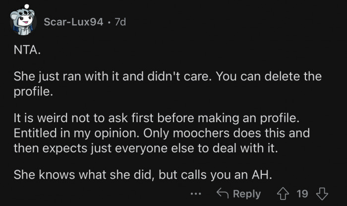 Only a moocher would do this and expect everyone to be okay with it.