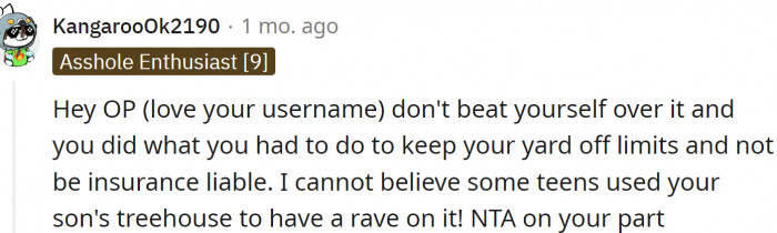 OP did the right thing