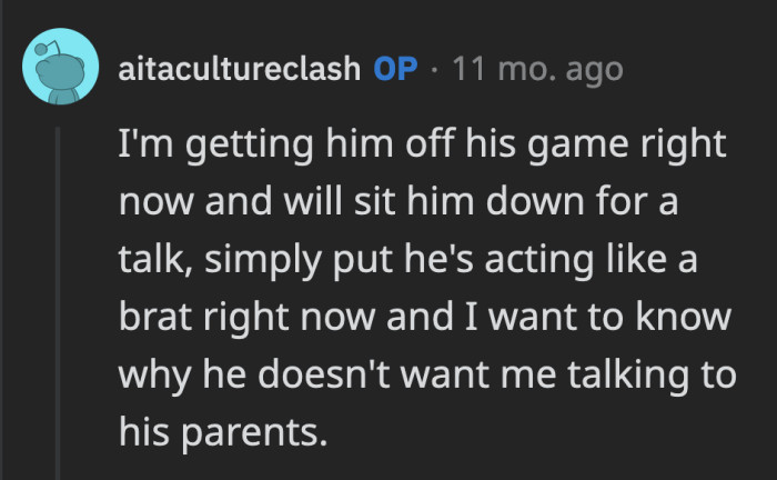 OP said she will try her best to find out what's really happening because he is definitely acting odd.