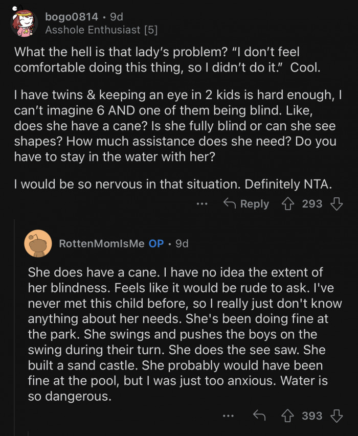 Water is really dangerous, especially for a blind child.