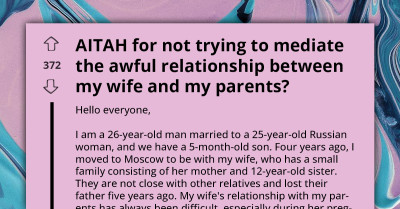 Man Gets It Hot For Not Trying To Settle Awful Relationship Between His Wife And His Parents