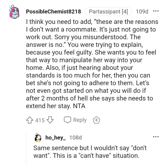 You were trying to explain because you feel guilty