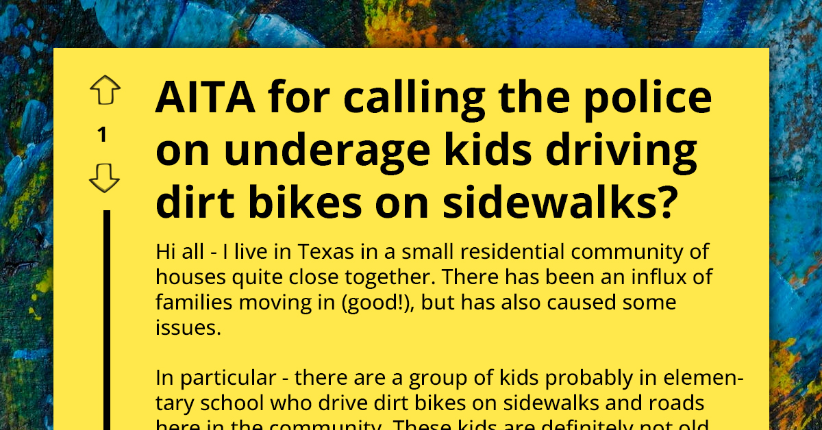 Man Calls Police On Children Disturbing Peace In Tranquil Neighborhood, Wonders If He Is Overreacting
