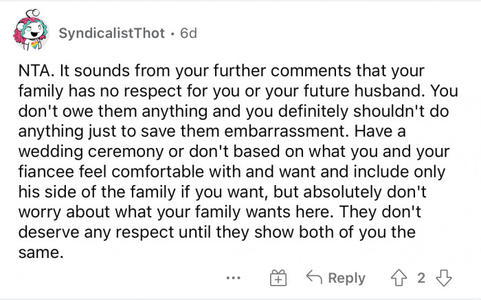 Her family may have been joking, but jokes can hurt.