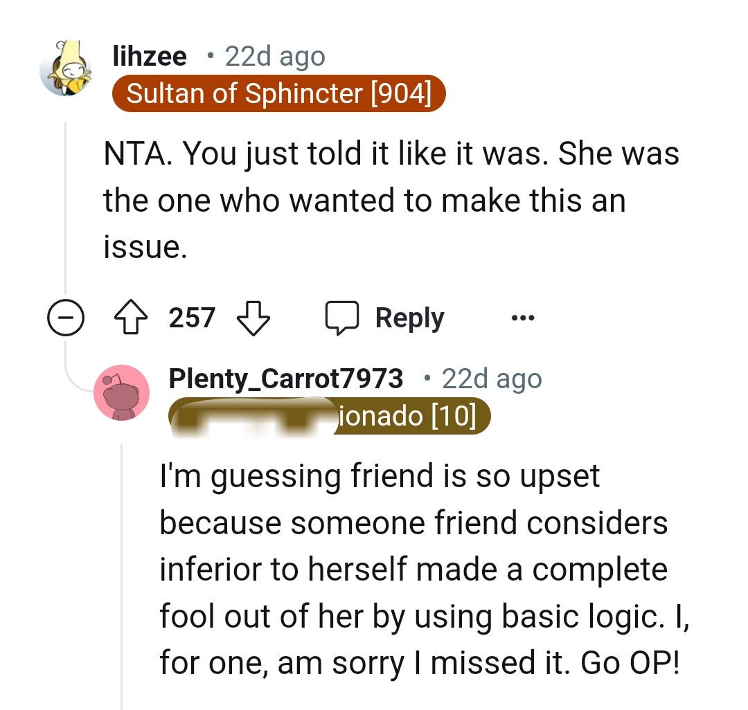 She was the one who made it an issue