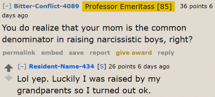 Looks like someone's bad at parenting in this family.