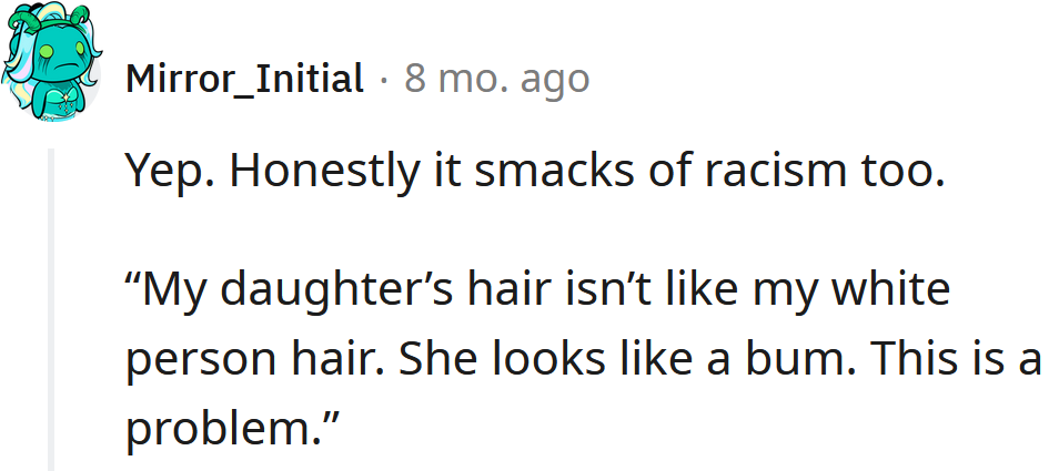 Dad sounds like a racist a**hole!