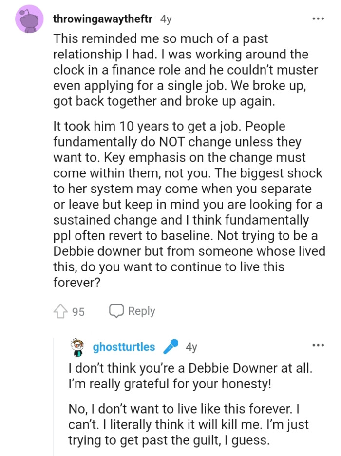 People do not change unless they want to