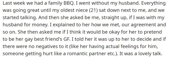 But during the recent family barbecue, they got into a quarrel: