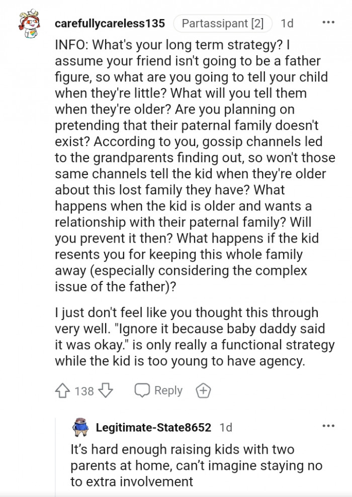 Ignore it because baby daddy said it's okay