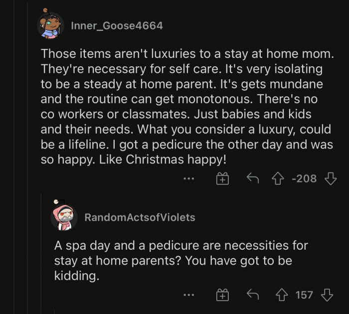 Self-care is a necessity for stay-at-home moms.