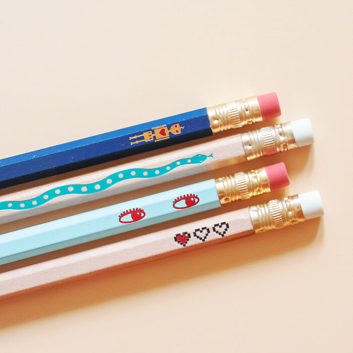 "My New Craft: I Create Designs And Foil-Stamp Them Onto Pencils"