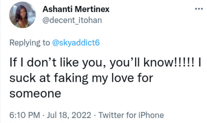 4. If this commenter doesn't like you, you will definitely know