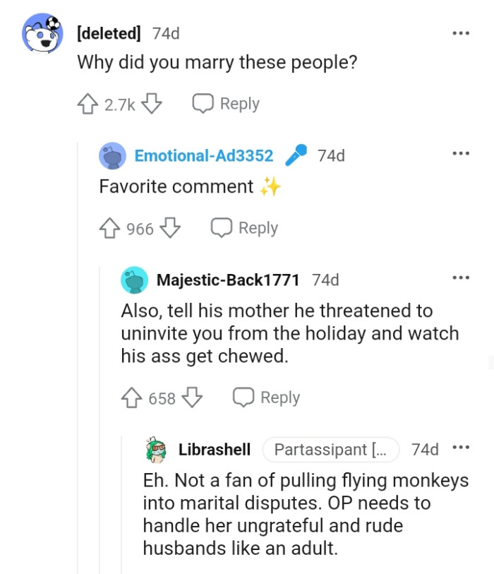 OP's favorite comment