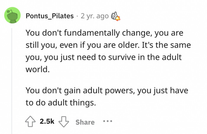 #33 We don't change; we evolve.