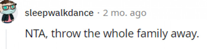 10. This commenter says out goes the whole family