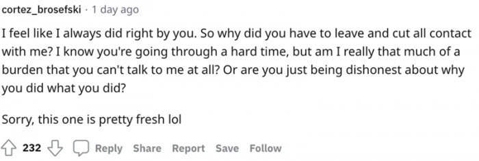 Oops—this one's still got it rough.