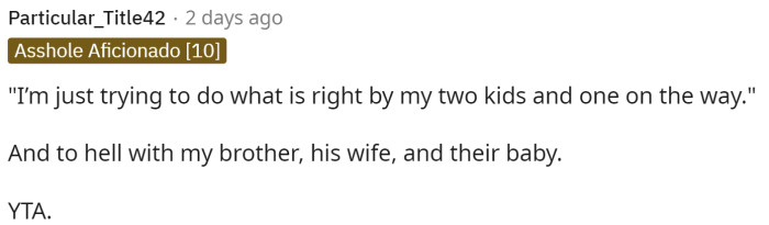 It really does sound like he's saying this, but he needs to realize how important or unimportant that $2,000 is.