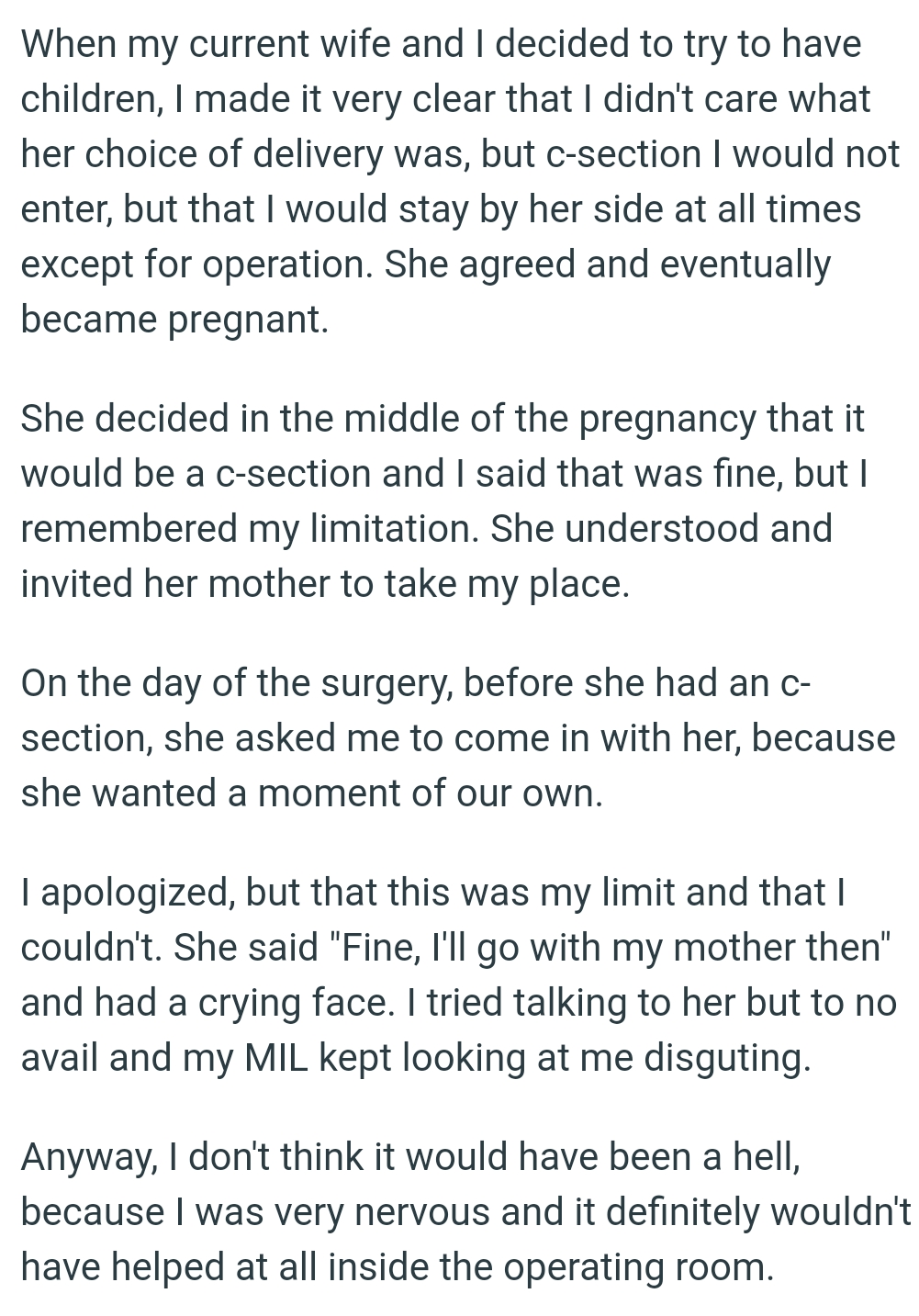 She understood and invited her mother