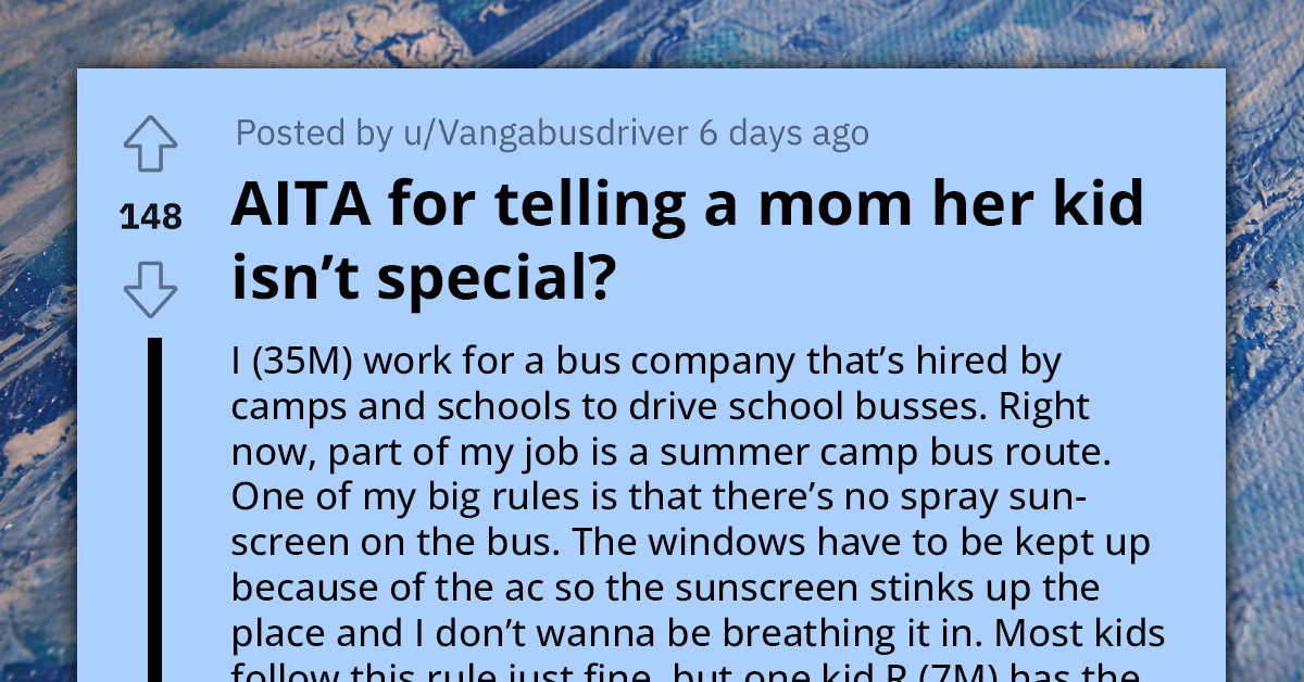 Bus Driver Refuses To Bend The Rules For Entitled Mother's Son