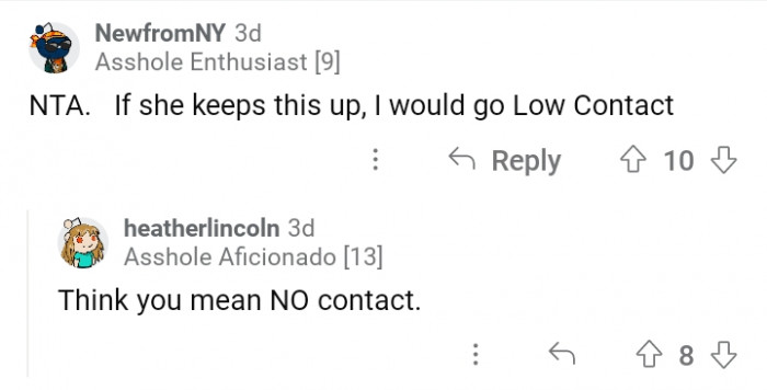 21. The stepsister didn't know how to respect your happiness.