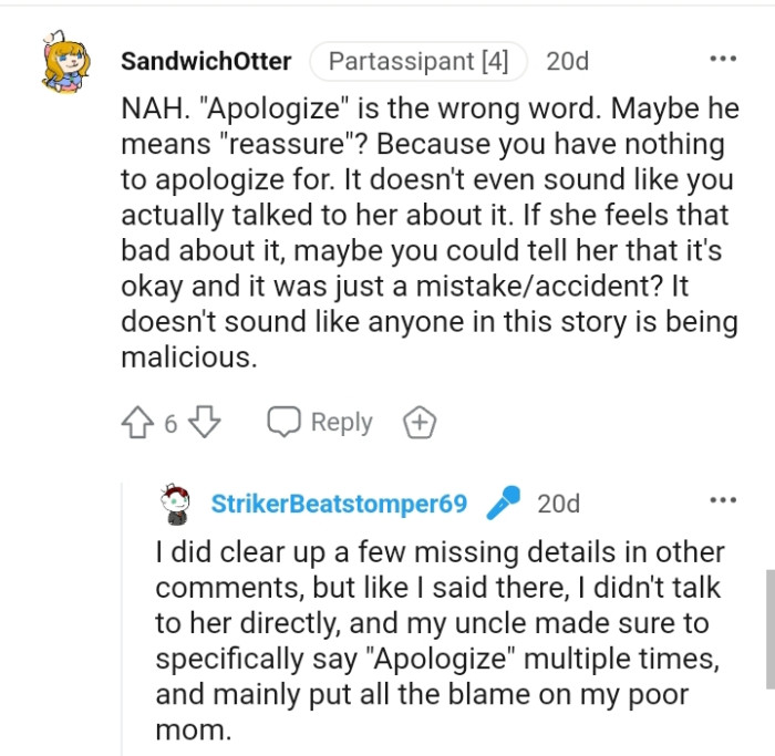 It doesn't sound like anyone in this story is being malicious