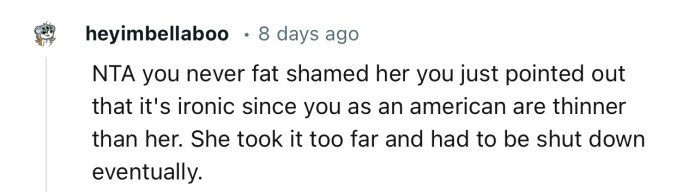 “NTA, don't dish out what you can't take.”