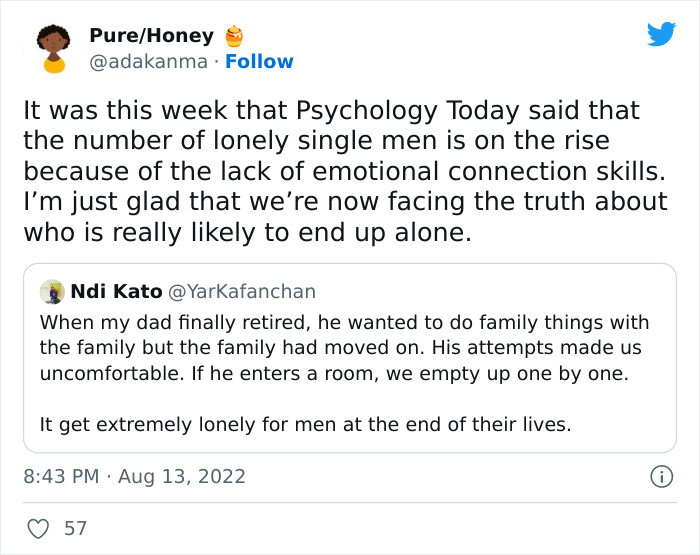 That's a sad realization