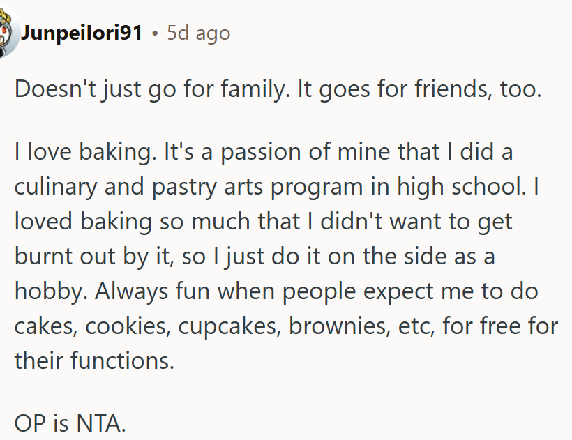 People expect free cookies, too.