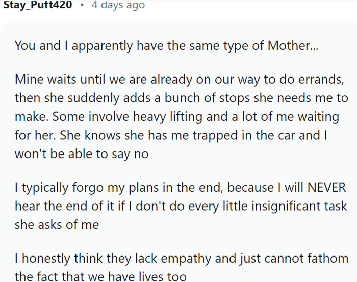 This Redditor shared their experience: