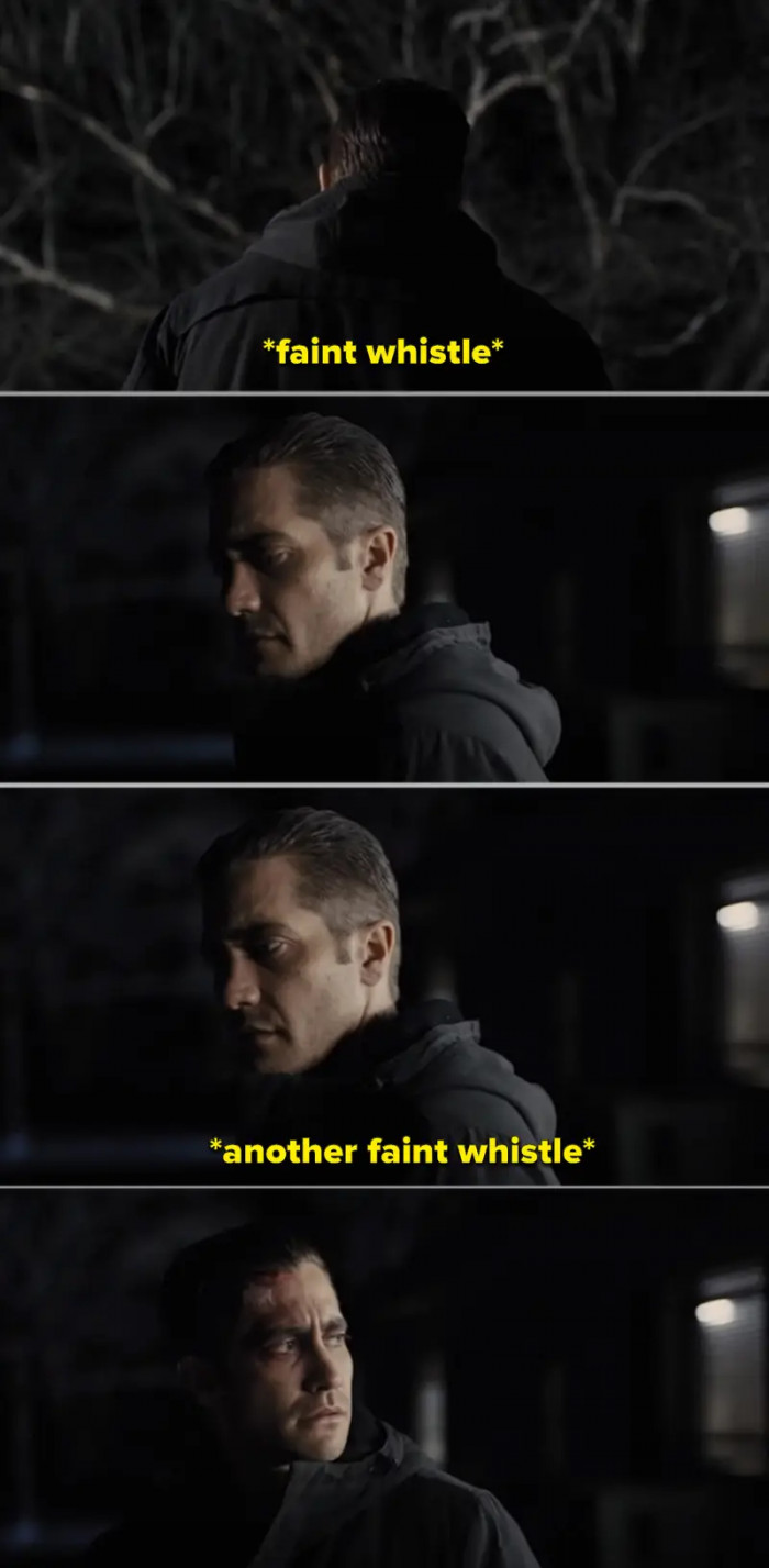 8. The Prisoners movie, when we were unsure if Detective Loki found Keller from his faint whistles for help