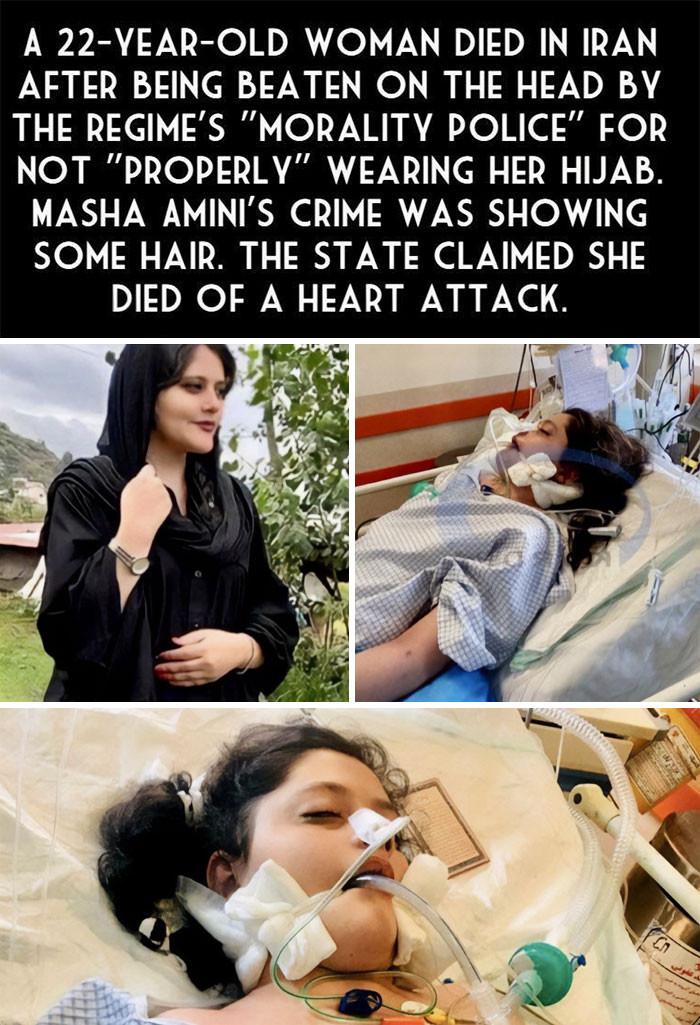 35. People In Iran Are Protesting For Her; Videos Are All Over The Internet