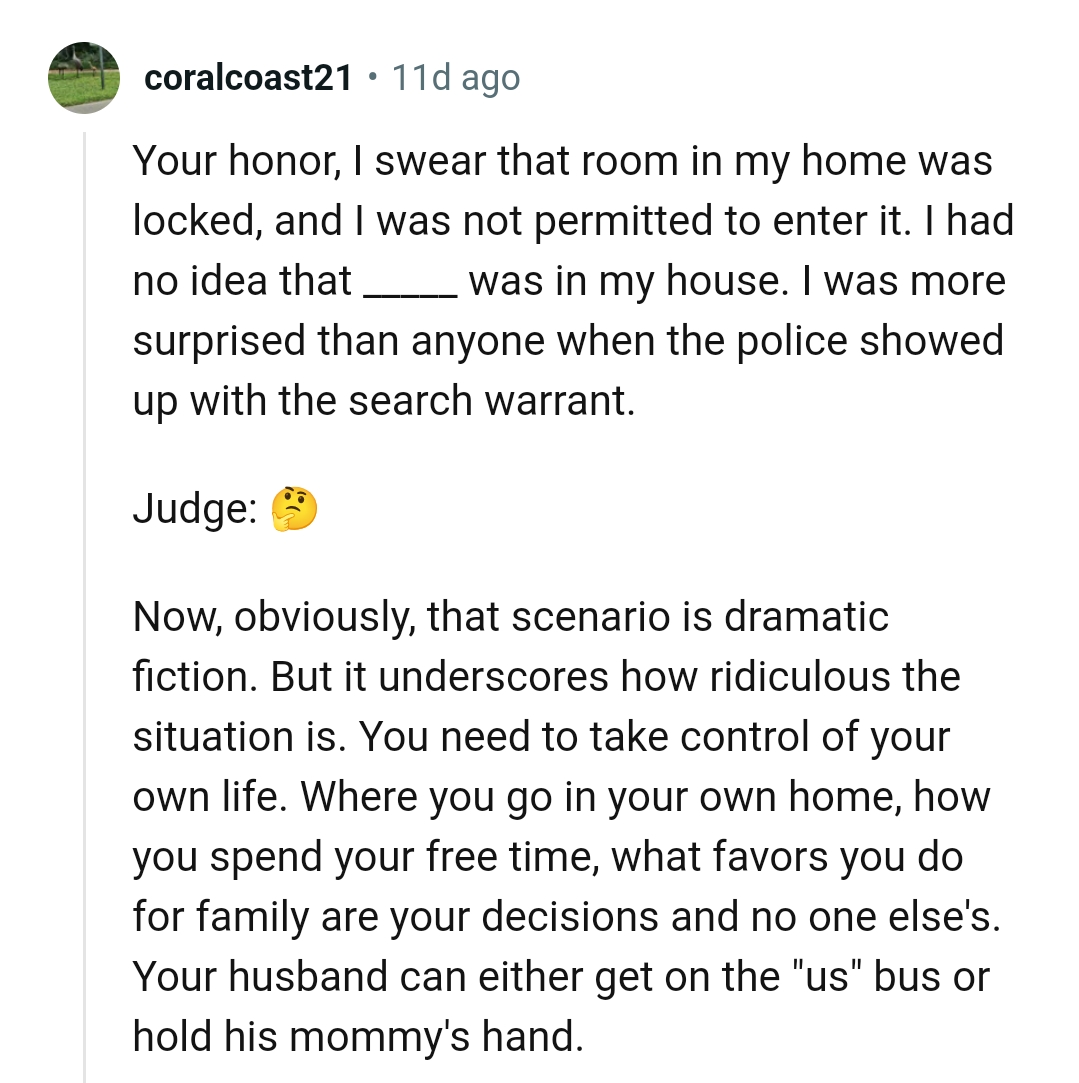 The OP Needs to Take Control of Her Own Life