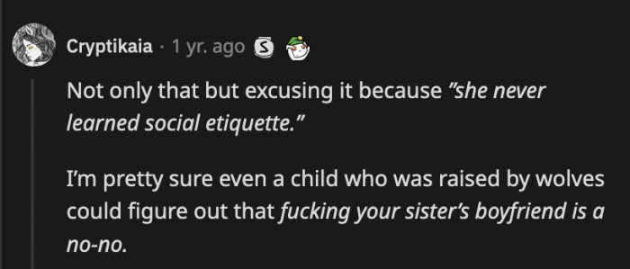 That was such a lousy excuse. OP's stepmom is grasping at straws.