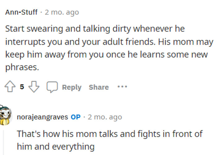 Clearly, these parents are not great at all, and it seems that there are probably more problems than just how the child is acting.