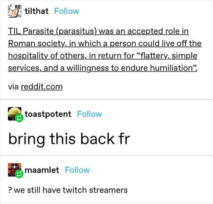 26. Parasitus in ancient Rome