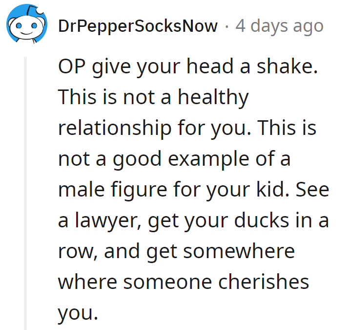 Bad role model alert! Legal help needed; find a stage that truly values her.