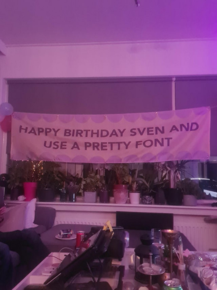 6. “Thanks to my friends, birthday time!”