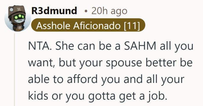 It puts the focus back on household responsibility. Choices inside one family don’t always extend to another.