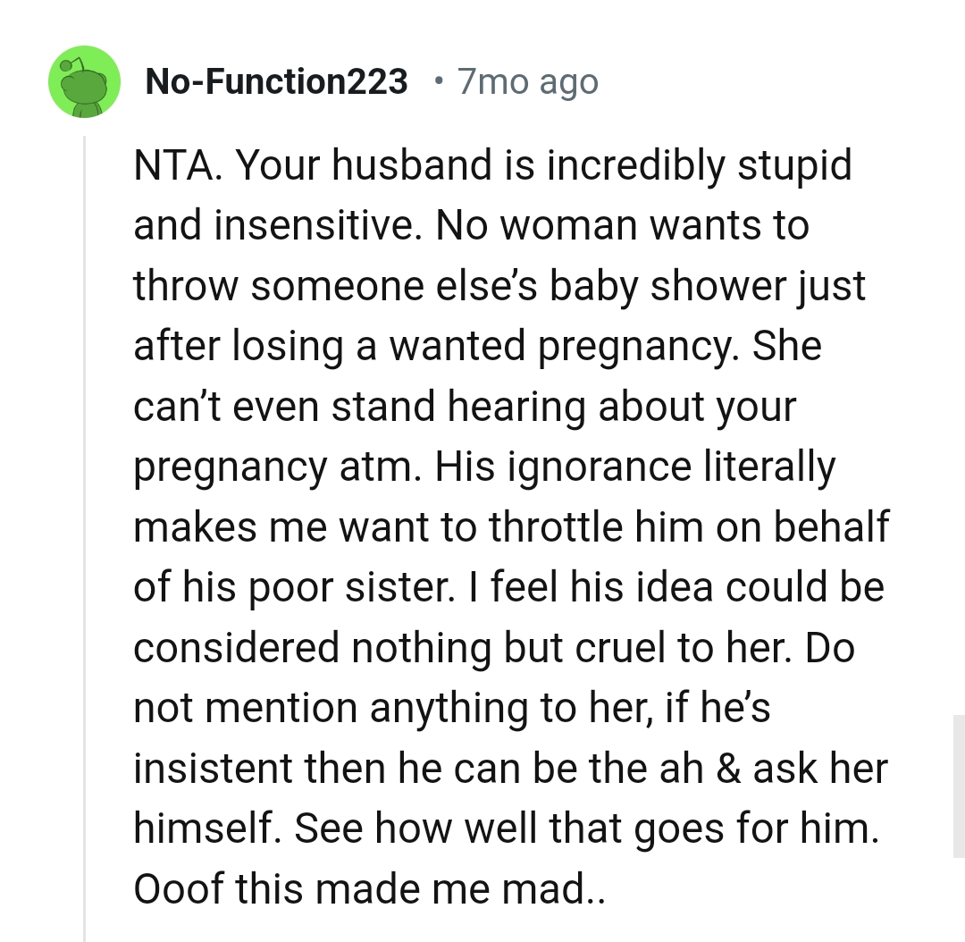 The Husband's Ignorance Is Making This Redditor Want to Throttle Him on Behalf of the Sister