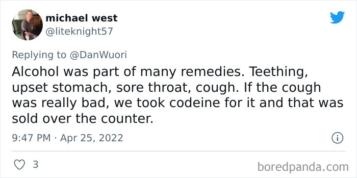19. Codeine was sold over the counter