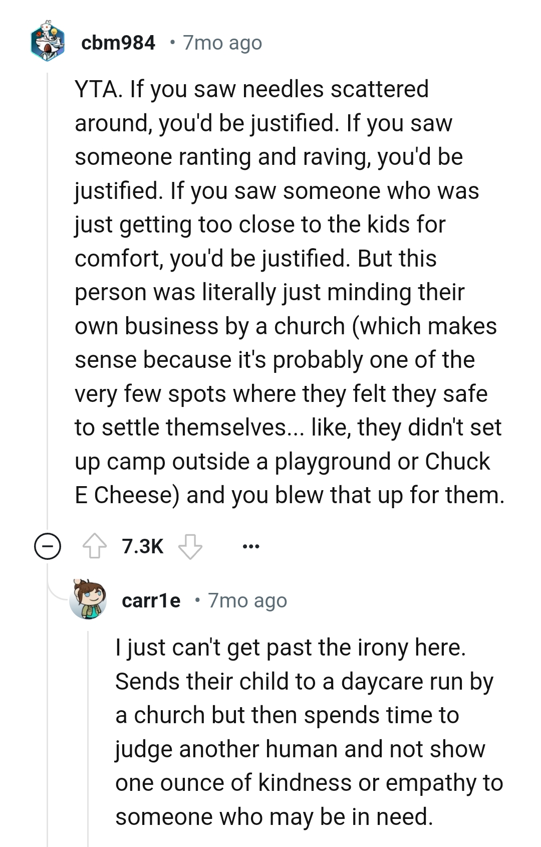 This person was just minding their business