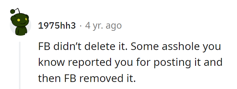 Looks like someone's got a 'report and run' strategy. Classic move.