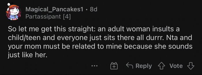 Here's how the Reddit community reacted to OP's post: